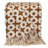 Kirkland's Home And Beige Patterned Fringe Throw- Blankets & Throws