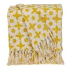 Kirkland's Home And Beige Patterned Fringe Throw- Blankets & Throws