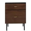 Kirkland's Home And Black 2-Drawer Nightstand- Nightstands