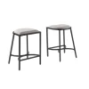 Kirkland's Home And Black Metal Counter Stools, Set Of 2- Bar Stools & Counter Height Stools