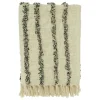 Kirkland's Home And Black Tufted Lines Throw- Blankets & Throws