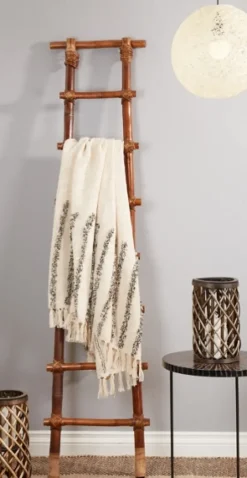 Kirkland's Home And Black Tufted Lines Throw- Blankets & Throws