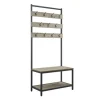 Kirkland's Home And Black Wood Bench Hall Tree- Entryway Furniture