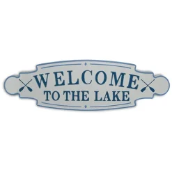 Kirkland's Home And Blue Welcome To The Lake Wall Plaque- Wall Quotes & Signs