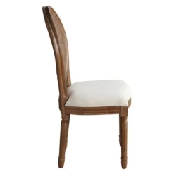 Kirkland's Home And Brown Cane Oval Back Dining Chair- Dining Chairs
