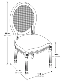 Kirkland's Home And Brown Cane Oval Back Dining Chair- Dining Chairs