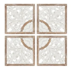 Kirkland's Home And Brown 4-Pc. Medallion Plaque- Wall Plaques