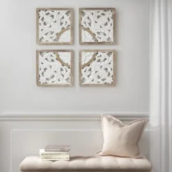 Kirkland's Home And Brown 4-Pc. Medallion Plaque- Wall Plaques