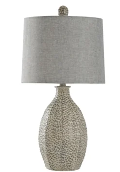 Kirkland's Home And Cream Textured Table Lamp- Table Lamps