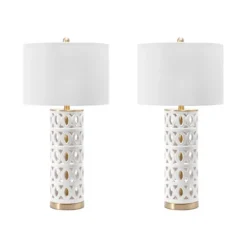 Kirkland's Home And Gold Cut-Out Ovals Table Lamp- Table Lamps