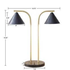Kirkland's Home And Gold Double Shade Table Lamp- Table Lamps