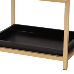 Kirkland's Home And Gold 1-Drawer Nightstand- Nightstands