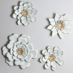 Kirkland's Home And Gold Metal Flower Large Wall Plaque- Wall Plaques
