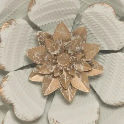 Kirkland's Home And Gold Metal Flower Large Wall Plaque- Wall Plaques