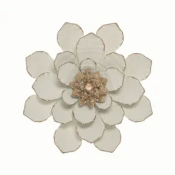 Kirkland's Home And Gold Metal Flower Small Wall Plaque- Wall Plaques