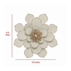 Kirkland's Home And Gold Metal Flower Small Wall Plaque- Wall Plaques