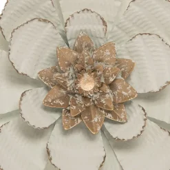 Kirkland's Home And Gold Metal Flower Small Wall Plaque- Wall Plaques