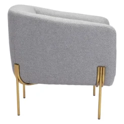 Kirkland's Home And Gold Rounded Back Accent Chair- Accent Chairs