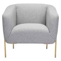 Kirkland's Home And Gold Rounded Back Accent Chair- Accent Chairs