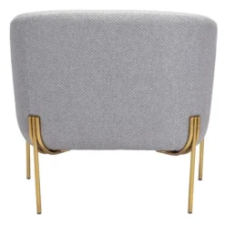 Kirkland's Home And Gold Rounded Back Accent Chair- Accent Chairs
