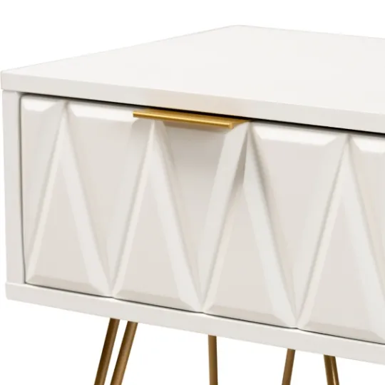 Kirkland's Home And Gold Single Drawer Accent Table- Accent & End Tables