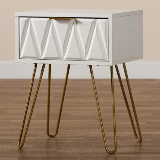 Kirkland's Home And Gold Single Drawer Accent Table- Accent & End Tables