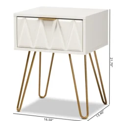 Kirkland's Home And Gold Single Drawer Accent Table- Accent & End Tables