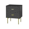 Kirkland's Home And Gold Wave Nightstand- Nightstands
