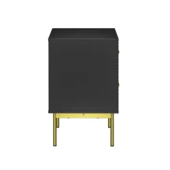 Kirkland's Home And Gold Wave Nightstand- Nightstands