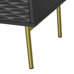 Kirkland's Home And Gold Wave Nightstand- Nightstands