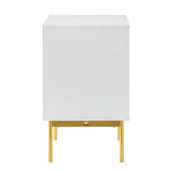 Kirkland's Home And Gold Wave Nightstand- Nightstands