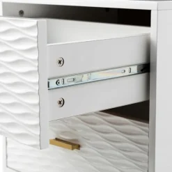 Kirkland's Home And Gold Wave Nightstand- Nightstands