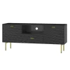 Kirkland's Home And Gold Wave Tv Stand- Tv Stands & Media Consoles