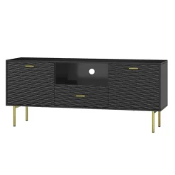 Kirkland's Home And Gold Wave Tv Stand- Tv Stands & Media Consoles