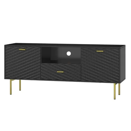 Kirkland's Home And Gold Wave Tv Stand- Tv Stands & Media Consoles