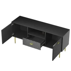 Kirkland's Home And Gold Wave Tv Stand- Tv Stands & Media Consoles