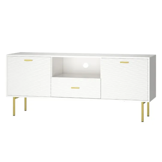 Kirkland's Home And Gold Wave Tv Stand- Tv Stands & Media Consoles