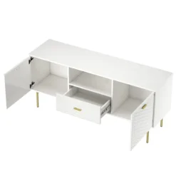 Kirkland's Home And Gold Wave Tv Stand- Tv Stands & Media Consoles