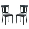 Kirkland's Home And Gray Linen Dining Chairs, Set Of 2- Dining Chairs