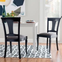 Kirkland's Home And Gray Linen Dining Chairs, Set Of 2- Dining Chairs