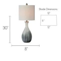 Kirkland's Home And Gray Textured Table Lamps, Set Of 2- Table Lamps