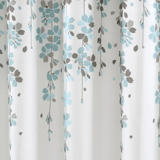 Kirkland's Home And Gray Weeping Flower Shower Curtain- Shower Curtains