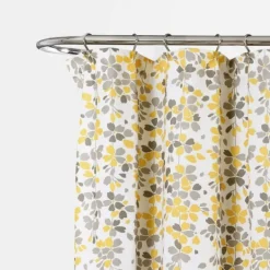 Kirkland's Home And Gray Weeping Flower Shower Curtain- Shower Curtains
