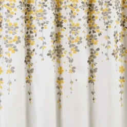 Kirkland's Home And Gray Weeping Flower Shower Curtain- Shower Curtains