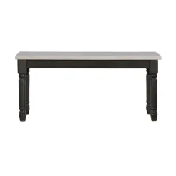 Kirkland's Home And Gray Wood Two Tone Dining Bench- Dining Chairs