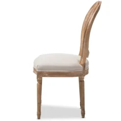 Kirkland's Home And Natural Cane Oval Back Dining Chair- Dining Chairs