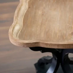 Kirkland's Home And Natural Corina Scalloped Accent Table- Accent & End Tables