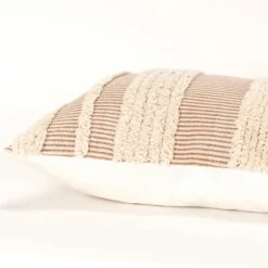 Kirkland's Home And Natural Tufted Stripes Lumbar Pillow- Pillows