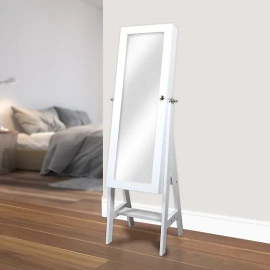 Kirkland's Home And Silver Wood Mirror Armoire- Full Length & Floor Mirrors