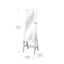 Kirkland's Home And Silver Wood Mirror Armoire- Full Length & Floor Mirrors